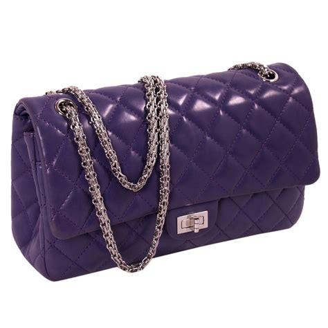 purple chanel flap celebrities|chanel reissue handbags.